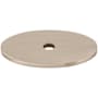 Top Knobs 1-1/2 Inch Medium Oval Cabinet Knob Backplate from the Sanctuary Series Brushed Satin Nickel