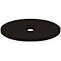 Top Knobs 1-1/2 Inch Medium Oval Cabinet Knob Backplate from the Sanctuary Series Oil Rubbed Bronze