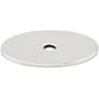 Top Knobs 1-1/2 Inch Medium Oval Cabinet Knob Backplate from the Sanctuary Series Polished Chrome