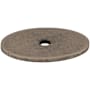Top Knobs 1-1/2 Inch Medium Oval Cabinet Knob Backplate from the Sanctuary Series Pewter Antique