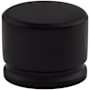 Top Knobs Oval 1-3/8 Inch Oval Cabinet Knob from the Sanctuary Collection Flat Black