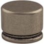 Top Knobs Oval 1-3/8 Inch Oval Cabinet Knob from the Sanctuary Collection Pewter Antique