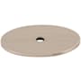 Top Knobs 1-3/4 Inch Large Oval Cabinet Knob Backplate from the Sanctuary Series Brushed Satin Nickel