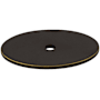 Top Knobs 1-3/4 Inch Large Oval Cabinet Knob Backplate from the Sanctuary Series German Bronze