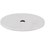 Top Knobs 1-3/4 Inch Large Oval Cabinet Knob Backplate from the Sanctuary Series Polished Chrome