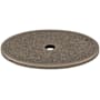 Top Knobs 1-3/4 Inch Large Oval Cabinet Knob Backplate from the Sanctuary Series Pewter Antique