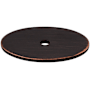 Top Knobs 1-3/4 Inch Large Oval Cabinet Knob Backplate from the Sanctuary Series Tuscan Bronze