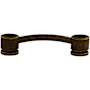 Top Knobs Oval 3-3/4 Inch Center to Center Handle Cabinet Pull from the Sanctuary Collection German Bronze