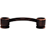 Top Knobs Oval 3-3/4 Inch Center to Center Handle Cabinet Pull from the Sanctuary Collection Tuscan Bronze