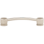 Top Knobs Oval 5 Inch Center to Center Handle Cabinet Pull from the Sanctuary Collection Brushed Satin Nickel