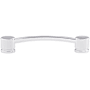 Top Knobs Oval 5 Inch Center to Center Handle Cabinet Pull from the Sanctuary Collection Polished Chrome