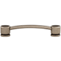 Top Knobs Oval 5 Inch Center to Center Handle Cabinet Pull from the Sanctuary Collection Pewter Antique