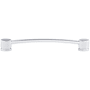 Top Knobs Oval 7 Inch Center to Center Handle Cabinet Pull from the Sanctuary Collection Polished Chrome