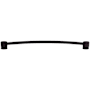 Top Knobs Oval 12 Inch Center to Center Handle Cabinet Pull from the Sanctuary Collection Flat Black