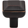 Top Knobs Podium 1 Inch Square Cabinet Knob from the Transcend Collection Umbrio