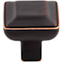 Top Knobs Podium 1-1/8 Inch Square Cabinet Knob from the Transcend Collection Umbrio
