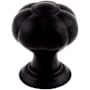 Top Knobs Devon 1 Inch Round Cabinet Knob Flat Black