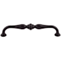 Top Knobs Devon 6-5/16 Inch Center to Center Handle Cabinet Pull Flat Black