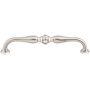 Top Knobs Devon 6-5/16 Inch Center to Center Handle Cabinet Pull Brushed Satin Nickel