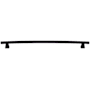 Top Knobs Arched 12 Inch Center to Center Bar Cabinet Pull from the Sanctuary Collection Flat Black