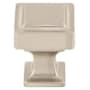 Top Knobs Ascendra 1 Inch Square Cabinet Knob from the Transcend Collection Brushed Satin Nickel