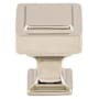 Top Knobs Ascendra 1 Inch Square Cabinet Knob from the Transcend Collection Polished Nickel
