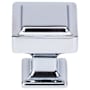 Top Knobs Ascendra 1-1/8 Inch Square Cabinet Knob from the Transcend Collection Polished Chrome