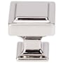 Top Knobs Ascendra 1-1/8 Inch Square Cabinet Knob from the Transcend Collection Polished Nickel