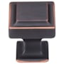 Top Knobs Ascendra 1-1/8 Inch Square Cabinet Knob from the Transcend Collection Umbrio