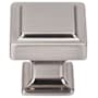 Top Knobs Ascendra 1-1/4 Inch Square Cabinet Knob from the Transcend Collection Brushed Satin Nickel