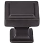 Top Knobs Ascendra 1-1/4 Inch Square Cabinet Knob from the Transcend Collection Sable
