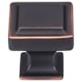 Top Knobs Ascendra 1-1/4 Inch Square Cabinet Knob from the Transcend Collection Umbrio