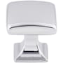 Top Knobs Contour 1-1/8 Inch Square Cabinet Knob from the Transcend Collection Polished Chrome