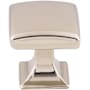 Top Knobs Contour 1-1/8 Inch Square Cabinet Knob from the Transcend Collection Polished Nickel