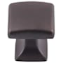 Top Knobs Contour 1-1/8 Inch Square Cabinet Knob from the Transcend Collection Sable