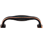 Top Knobs Contour 3-3/4 Inch Center to Center Handle Cabinet Pull from the Transcend Series Umbrio