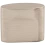 Top Knobs Oval 1-1/4 Inch Long Finger Cabinet Pull from the Sanctuary Collection Brushed Satin Nickel