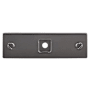 Top Knobs Channing 3 Inch Long Cabinet Knob Backplate from the Barrington Series Ash Gray