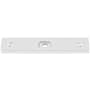 Top Knobs Channing 3 Inch Long Cabinet Knob Backplate from the Barrington Series Polished Chrome