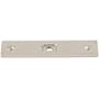 Top Knobs Channing 3 Inch Long Cabinet Knob Backplate from the Barrington Series Polished Nickel