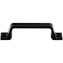 Top Knobs Channing 3 Inch Center to Center Handle Cabinet Pull from the Barrington Series Flat Black