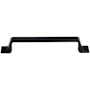 Top Knobs Channing 5 Inch Center to Center Handle Cabinet Pull from the Barrington Series Flat Black
