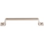 Top Knobs Channing 5 Inch Center to Center Handle Cabinet Pull from the Barrington Series Brushed Satin Nickel
