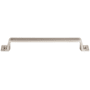 Top Knobs Channing 6-5/16 Inch Center to Center Handle Cabinet Pull from the Barrington Series Brushed Satin Nickel