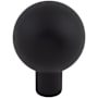 Top Knobs Brookline 1 Inch Round Cabinet Knob Flat Black