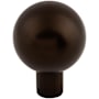 Top Knobs Brookline 1 Inch Round Cabinet Knob Oil Rubbed Bronze