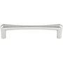 Top Knobs Barrington 5-1/16 Inch Center to Center Handle Cabinet Pull Polished Chrome