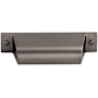 Top Knobs Channing 2-3/4 Inch Center to Center Cup Cabinet Pull from the Barrington Series Ash Gray