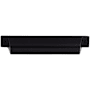 Top Knobs Channing 5 Inch Center to Center Cup Cabinet Pull from the Barrington Series Flat Black