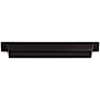 Top Knobs Channing 7 Inch Center to Center Cup Cabinet Pull from the Barrington Series Flat Black